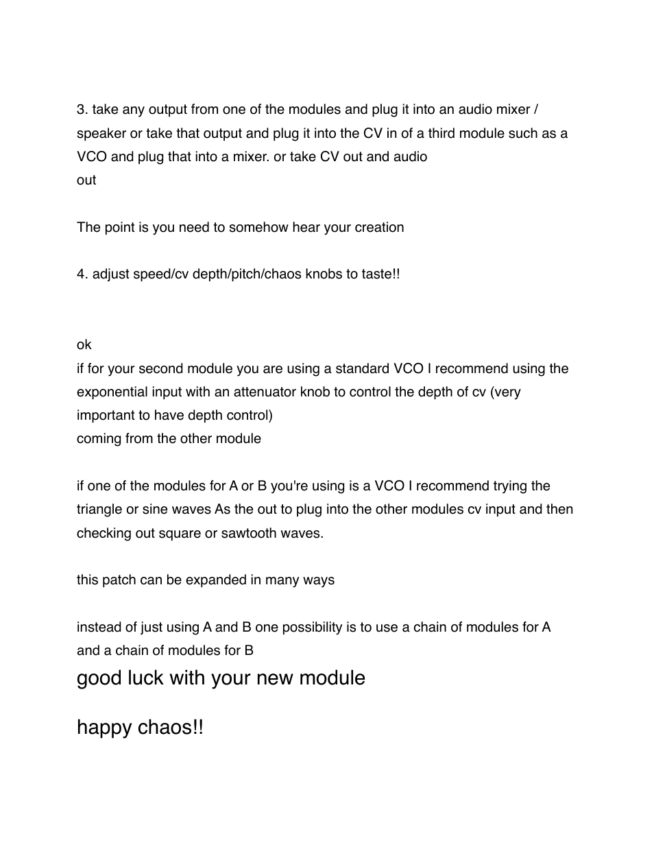 Snazzy FX CHAOS BROTHER User Manual | Page 21 / 24