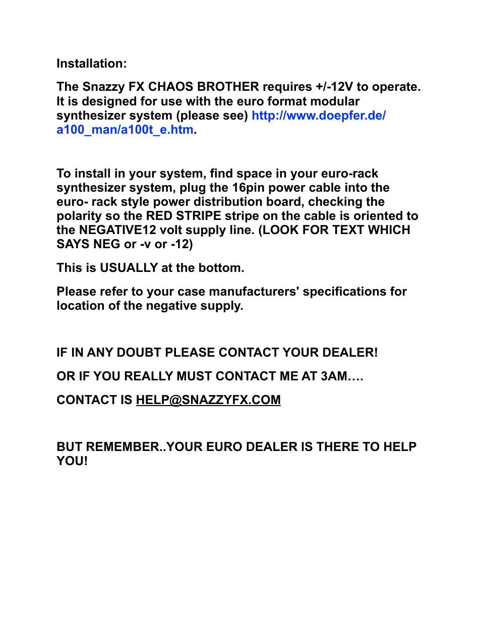 Snazzy FX CHAOS BROTHER User Manual | Page 3 / 24