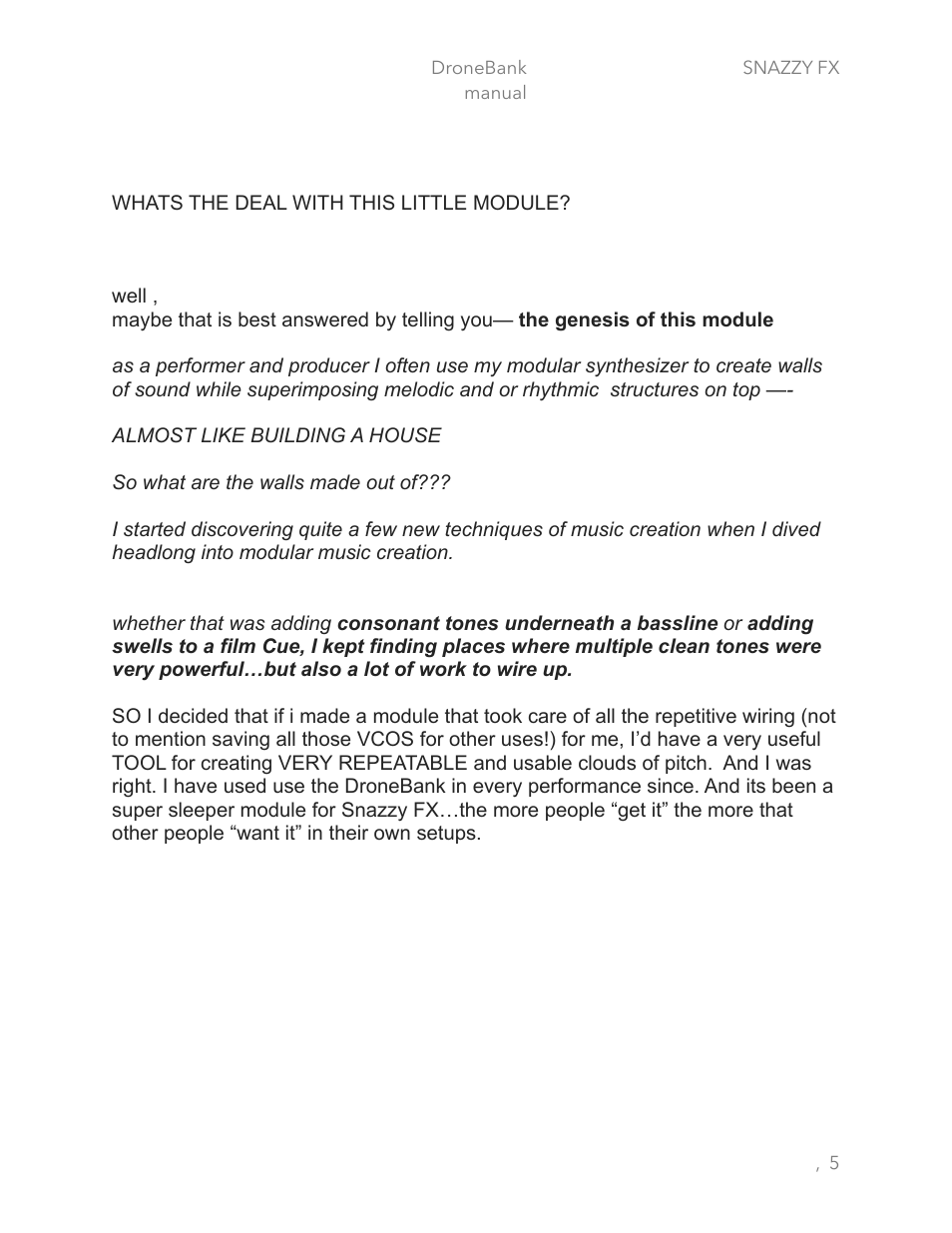 Snazzy FX DRONEBANK User Manual | Page 5 / 13