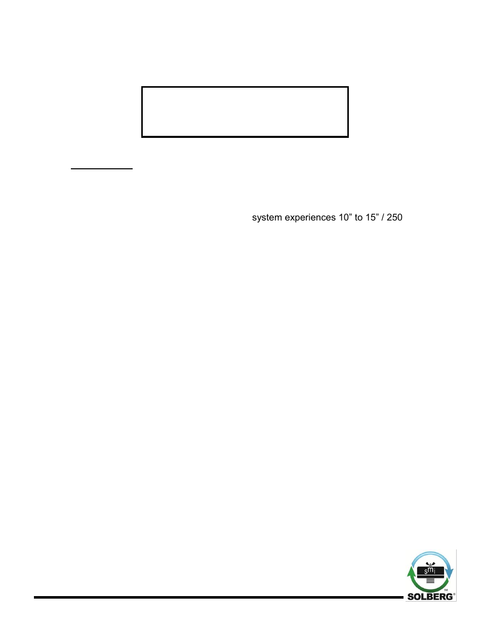 Warning | Solberg MiniPFS(Pg.2-5) User Manual | Page 12 / 14