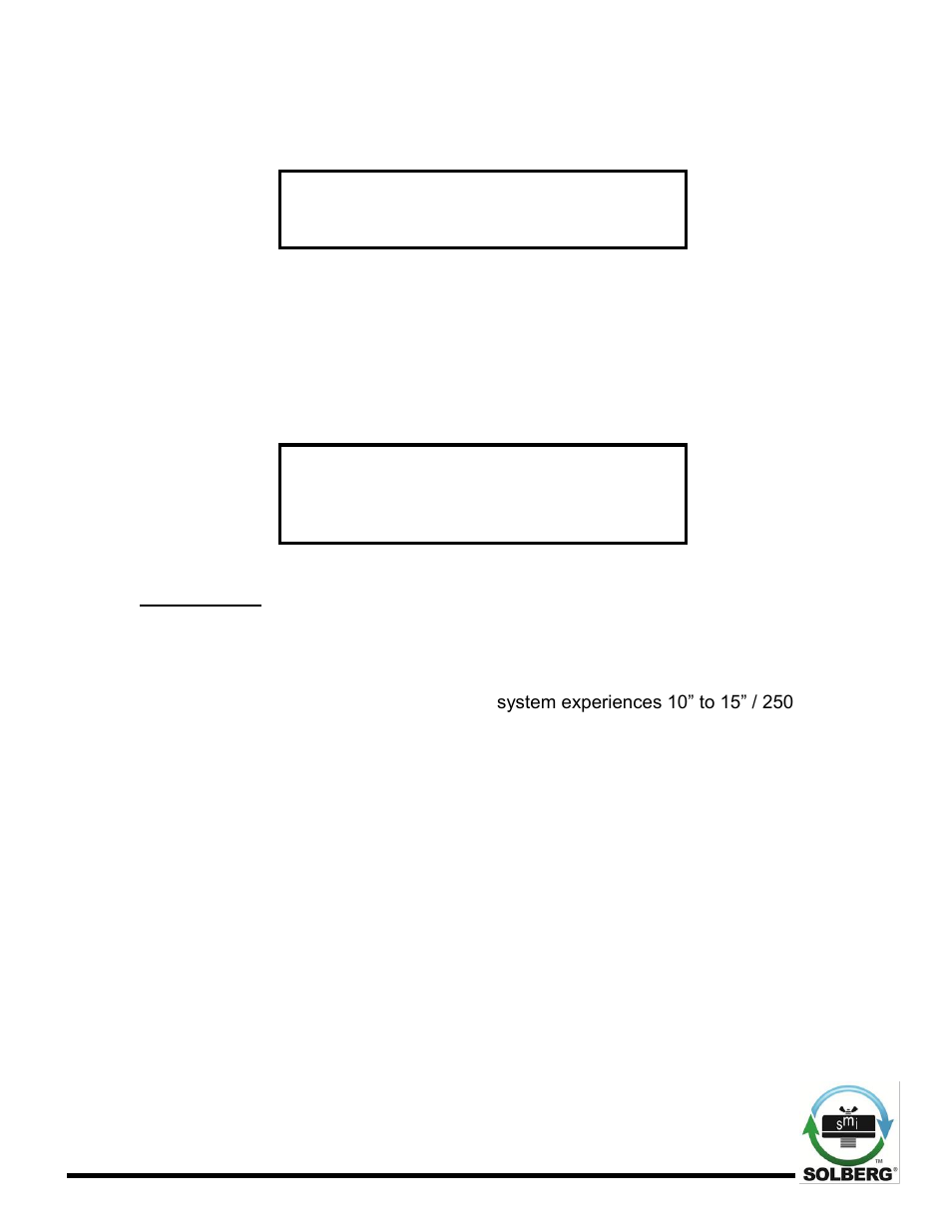 Warning | Solberg SMConfigurationC(Pg.3-10,11) User Manual | Page 15 / 17