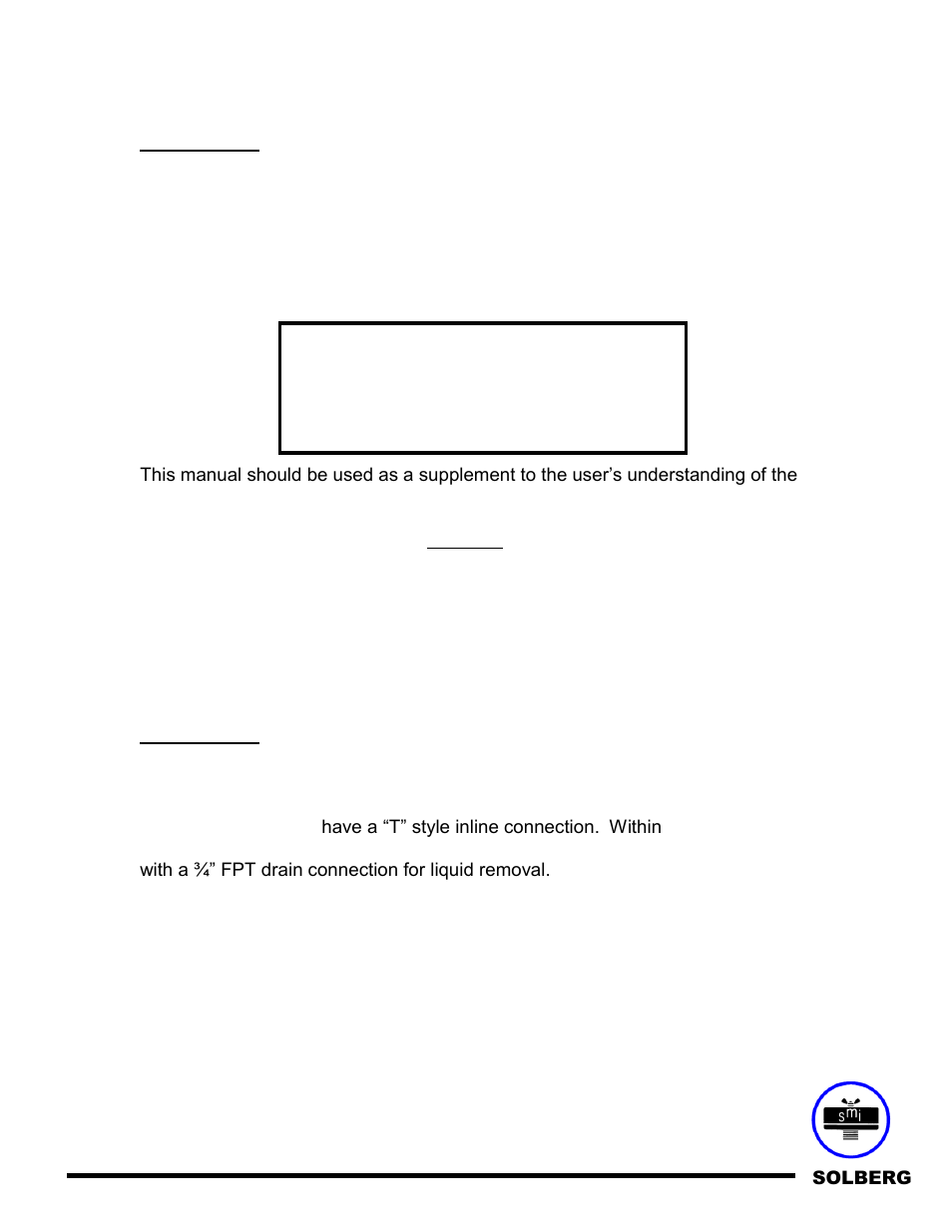 Warning | Solberg STS Series User Manual | Page 3 / 5