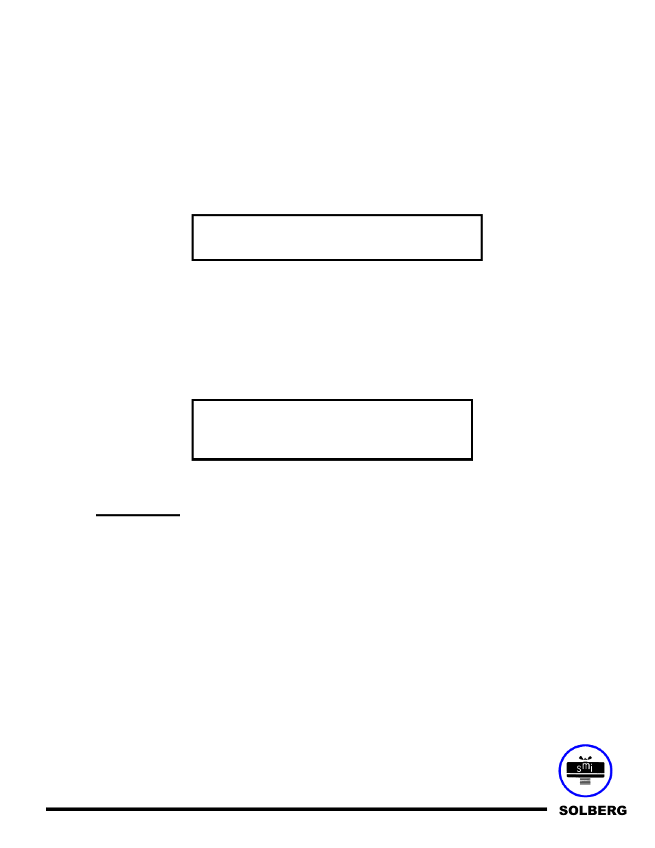 Warning | Solberg STS Series User Manual | Page 5 / 5
