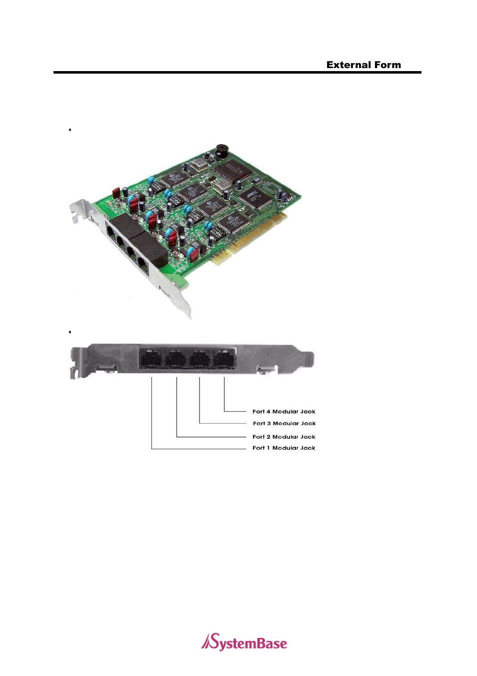 Multi-4mpci external form | Solvline MultiModem User Manual | Page 10 / 33