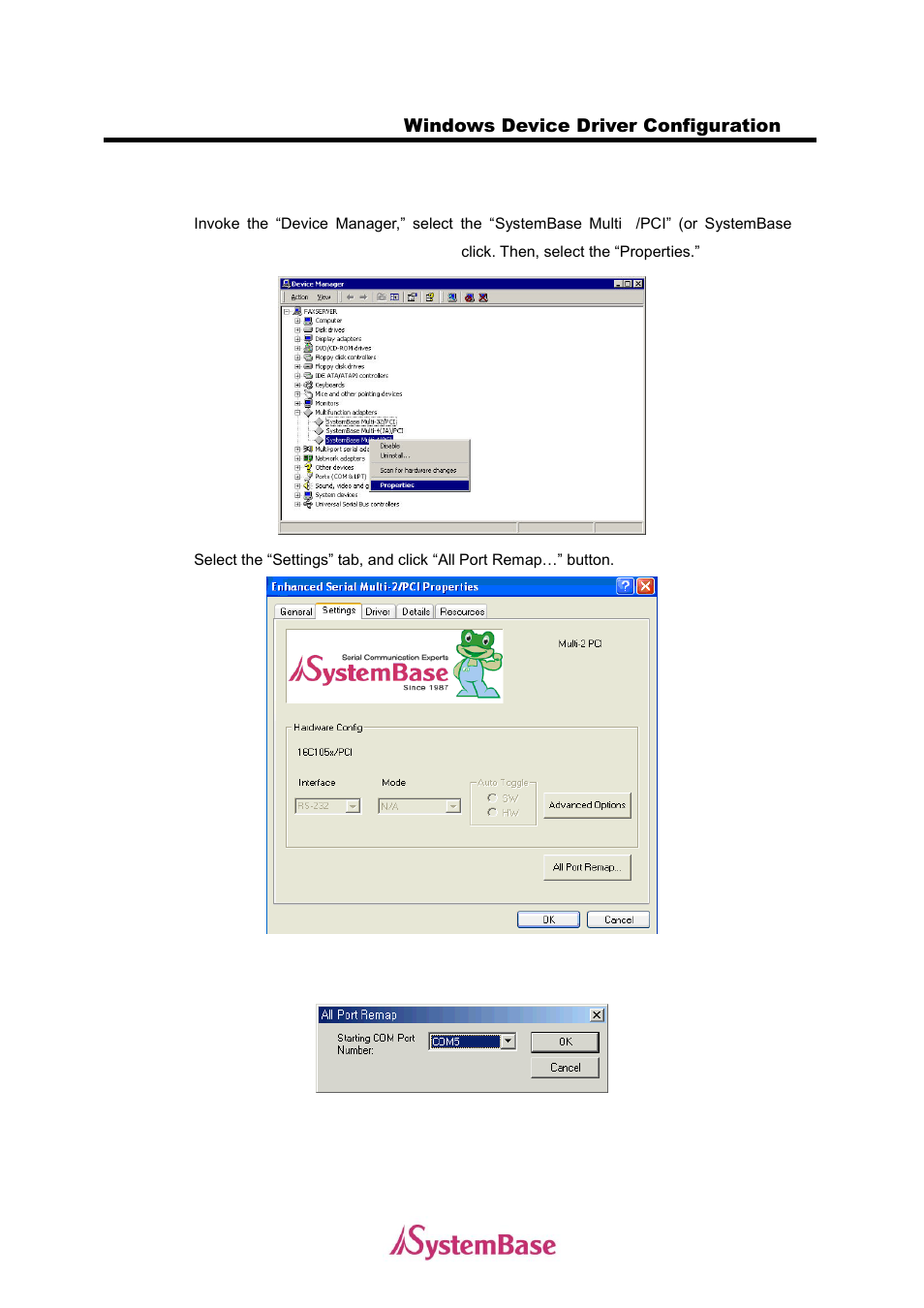 Windows device driver configuration | Solvline MultiModem User Manual | Page 16 / 33