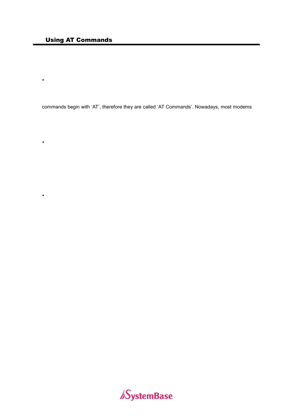 Appendix, Using at commands, Using at commands 23 | Solvline MultiModem User Manual | Page 23 / 33