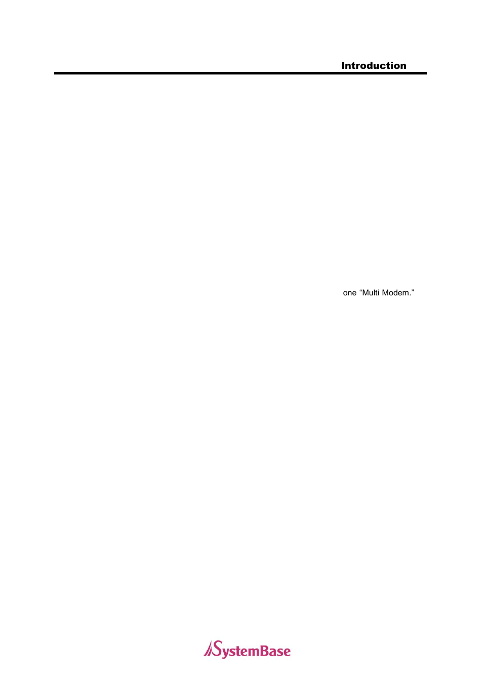 Introduction | Solvline MultiModem User Manual | Page 4 / 33