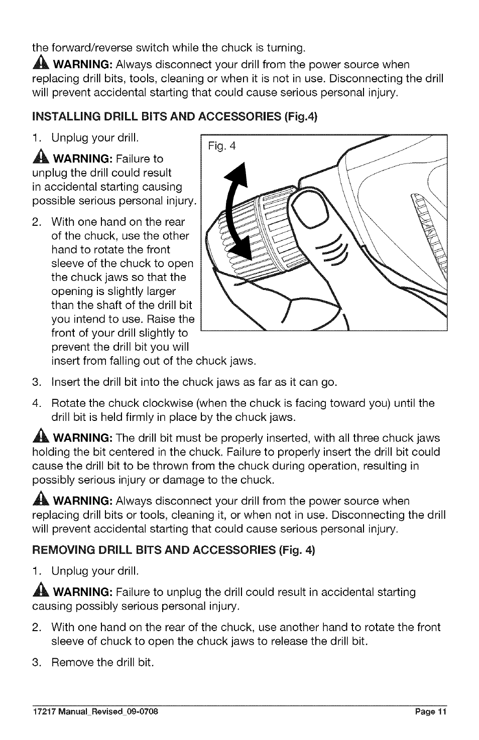 Craftsman 320.17217 User Manual | Page 11 / 20