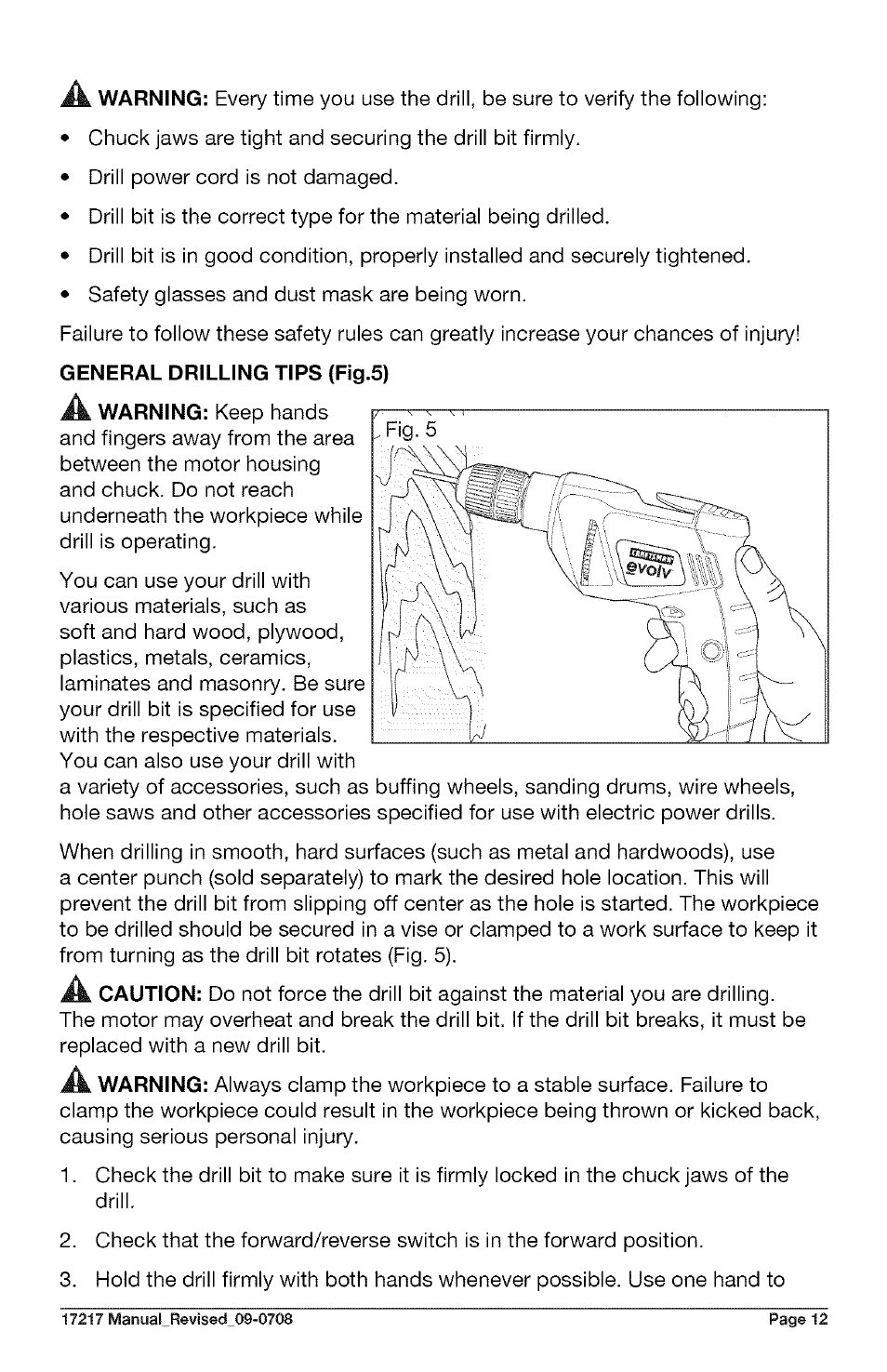 Craftsman 320.17217 User Manual | Page 12 / 20