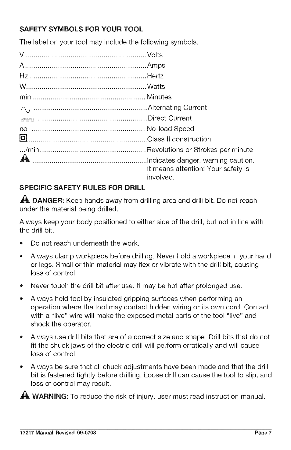 Craftsman 320.17217 User Manual | Page 7 / 20