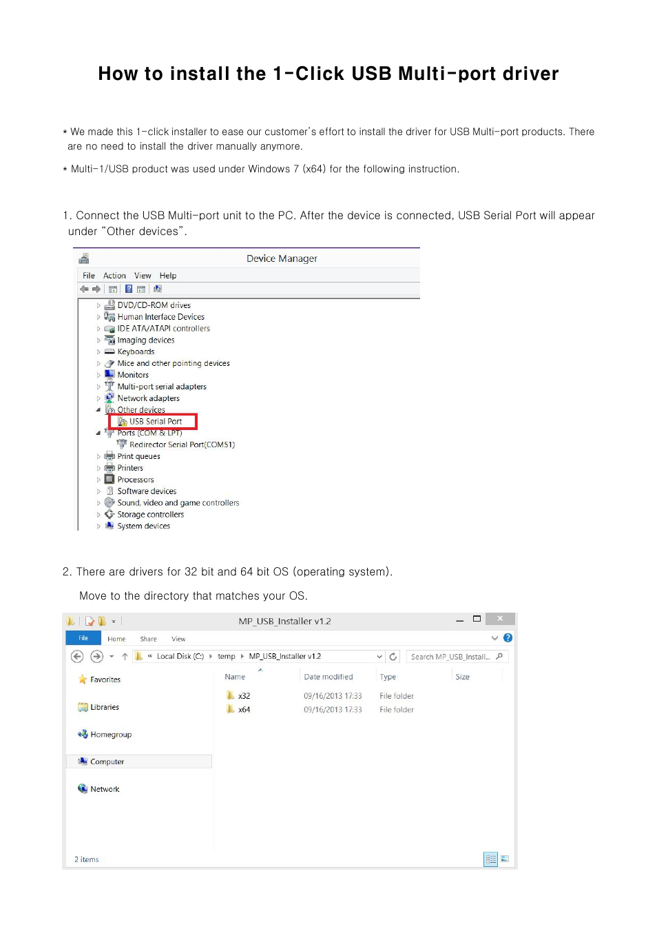 Solvline 1-Click USB Multi-port driver User Manual | 3 pages