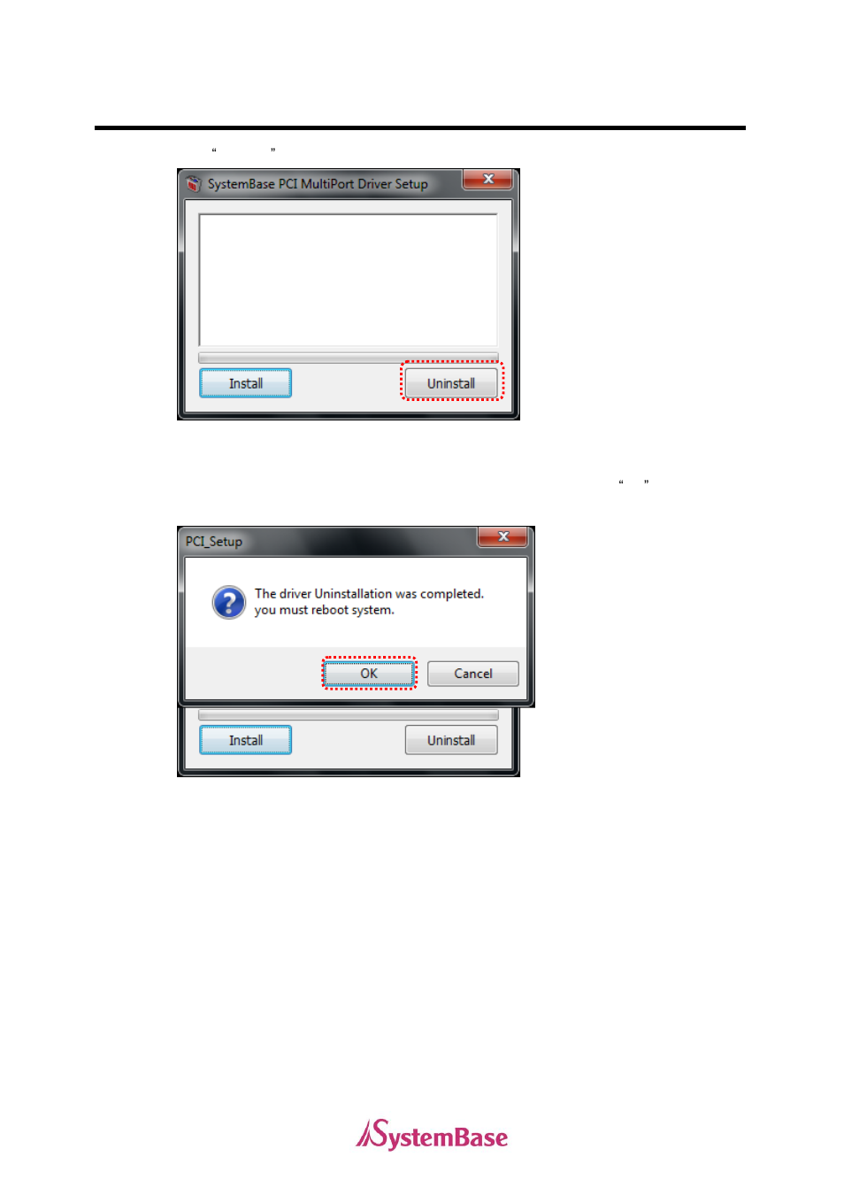 Windows device driver uninstall | Solvline PCI User Manual | Page 35 / 36