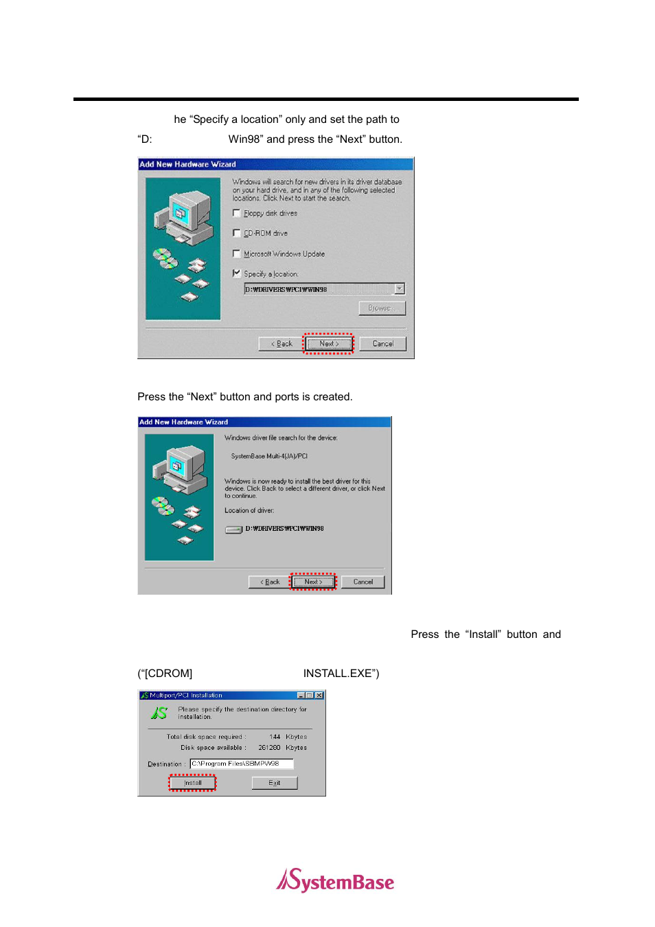 Windows 98 device driver installation | Solvline PCI User Manual | Page 7 / 36