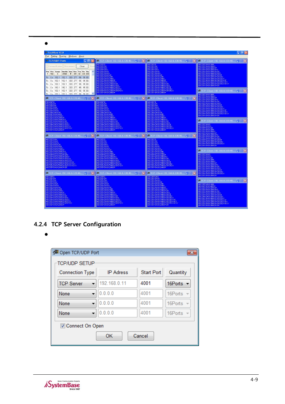 4 tcp server configuration, Tcp server configuration -9, Testview | Solvline TestView User Manual | Page 21 / 33