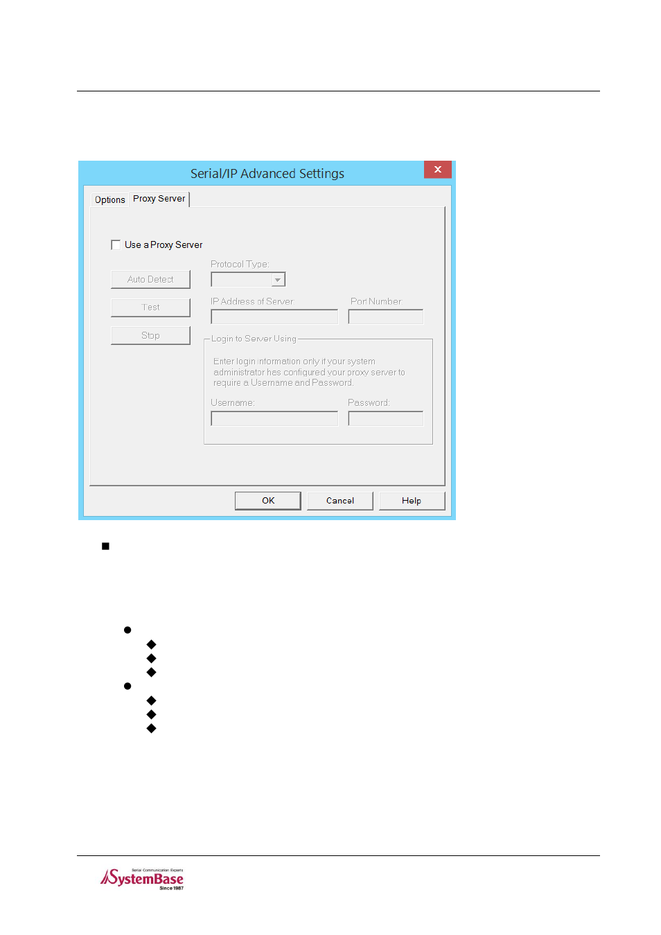 Proxy server, 8 proxy server | Solvline Serial IP Redirector User Manual | Page 11 / 18