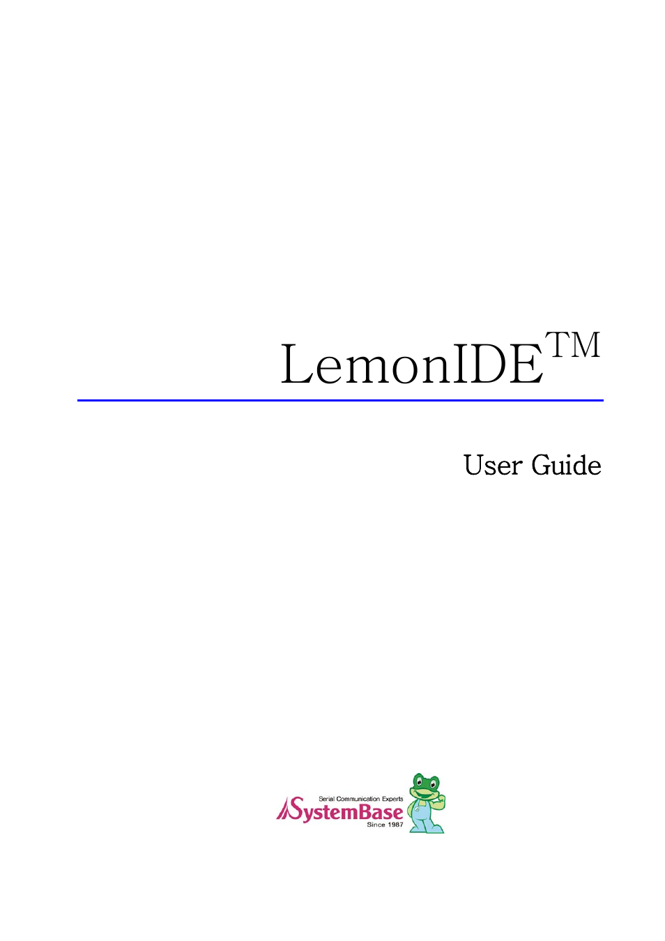 Solvline LemonIDE Ver 1.0e User Manual | 56 pages