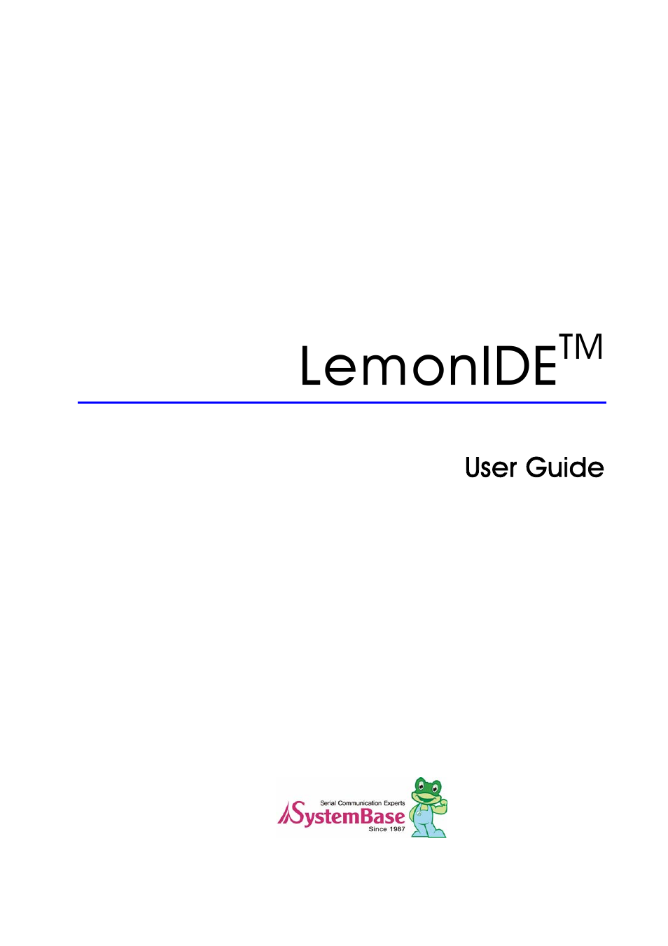 Solvline LemonIDE Ver 1.0c User Manual | 56 pages