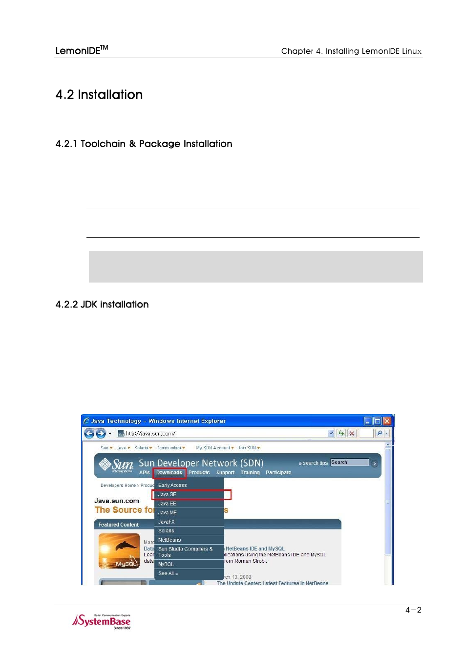 2 installation, 1 toolchain & package installation, 2 jdk installation | 2 installation -2 | Solvline LemonIDE Ver 1.0c User Manual | Page 19 / 56