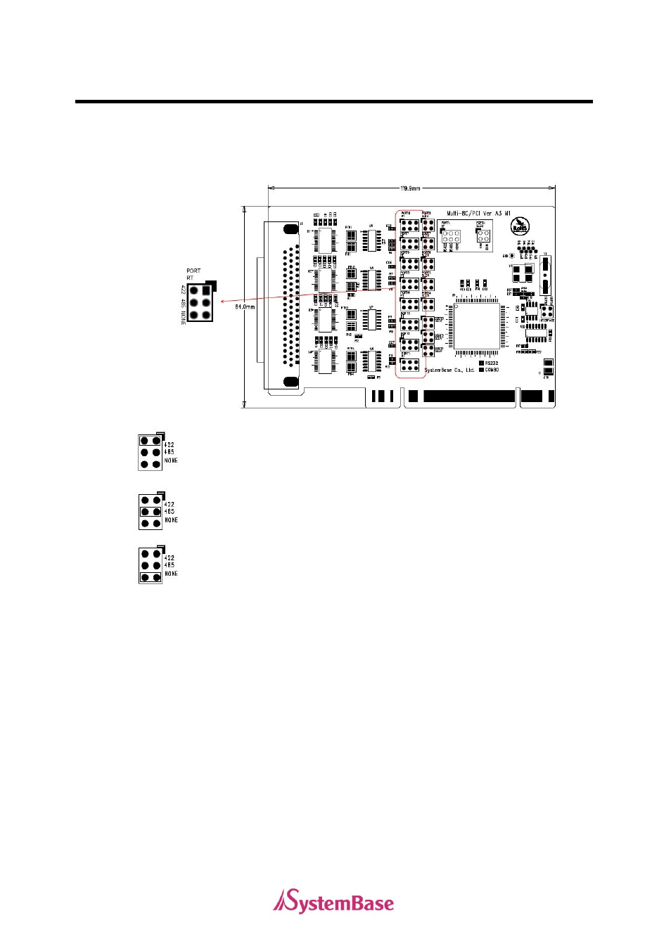 Multi-8c/pci va3 3. jumper settings | Solvline PCI User Manual | Page 137 / 160