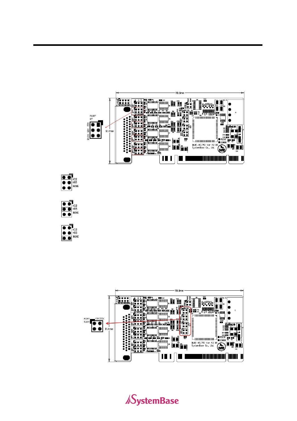 Multi-4c/pci va3 3. jumper settings | Solvline PCI User Manual | Page 82 / 160