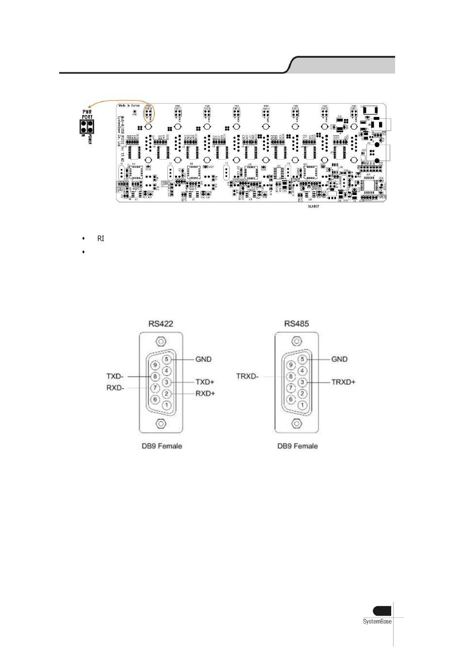 Combo (rs422/rs485) model, Db9 female pin assignment | Solvline USB Multiport User Manual | Page 30 / 68