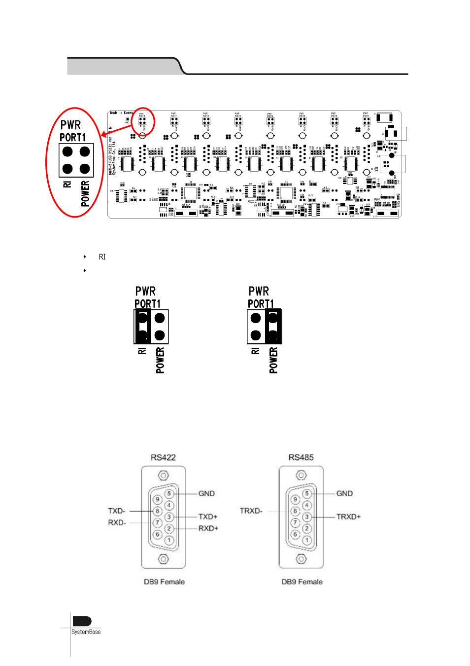 Combo (rs422/rs485) model, Hardware multi 4/8 v1.7, Db9 female pin assignment | Solvline USB Multiport User Manual | Page 35 / 68