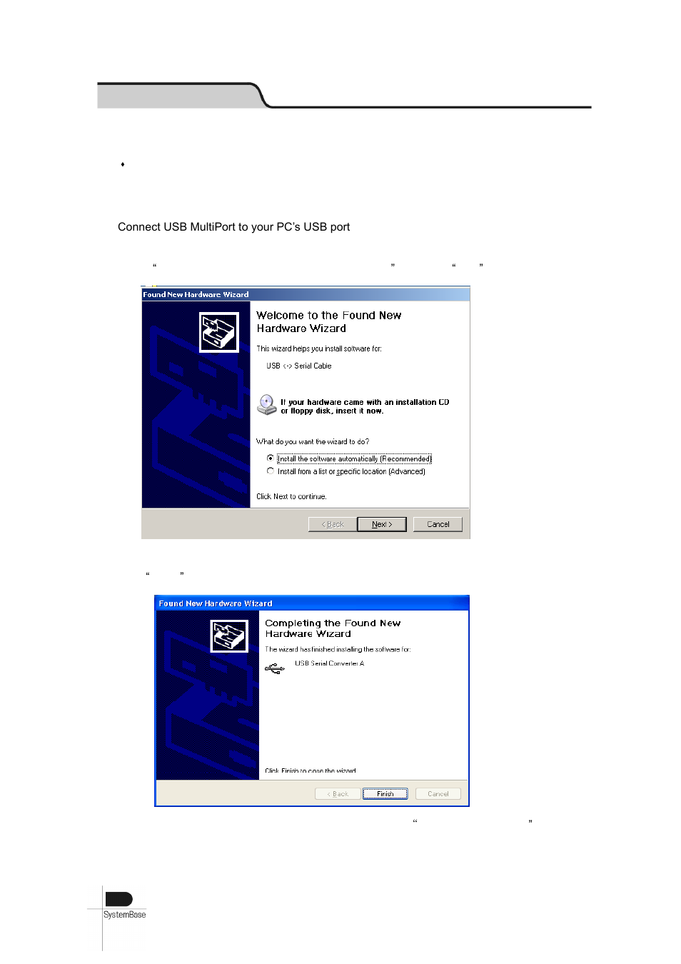 Installing windows 2000/xp/2003 device driver | Solvline USB Multiport User Manual | Page 41 / 68