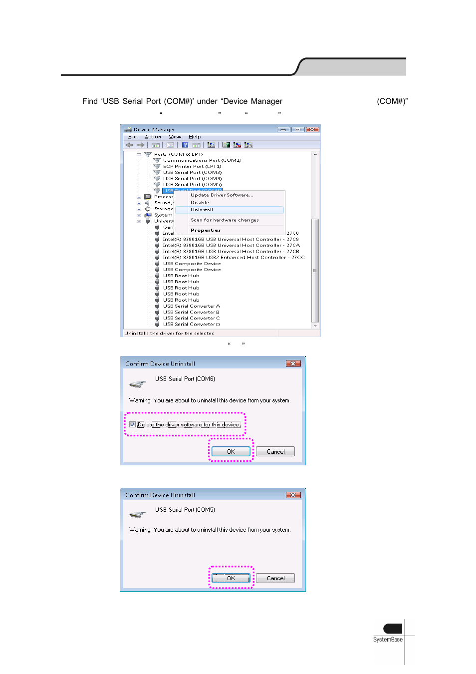 Driver removal | Solvline USB Multiport User Manual | Page 58 / 68