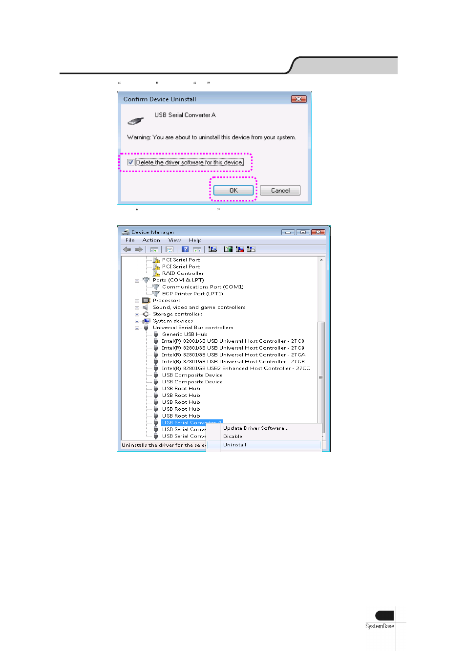 Driver removal | Solvline USB Multiport User Manual | Page 60 / 68