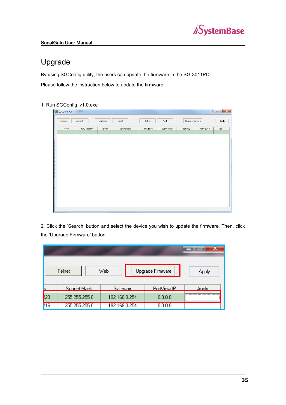 Upgrade | Solvline SG-3011PCL User Manual | Page 35 / 40