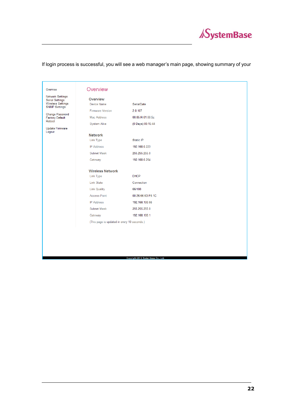 Setup menu | Solvline SG-1160 User Manual | Page 22 / 67