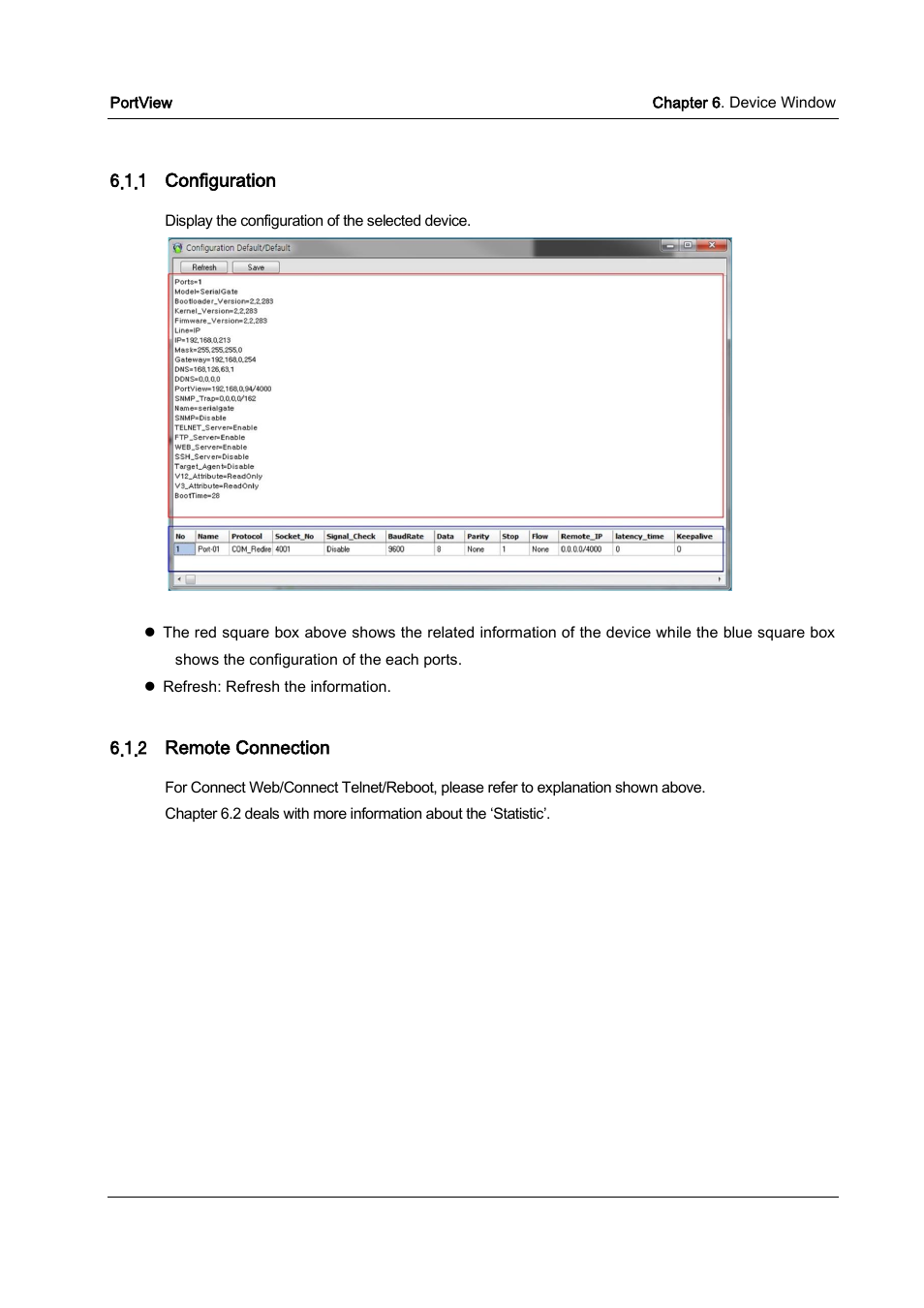 Configuration, Remote connection | Solvline PortView Ver2.3 User Manual | Page 29 / 34