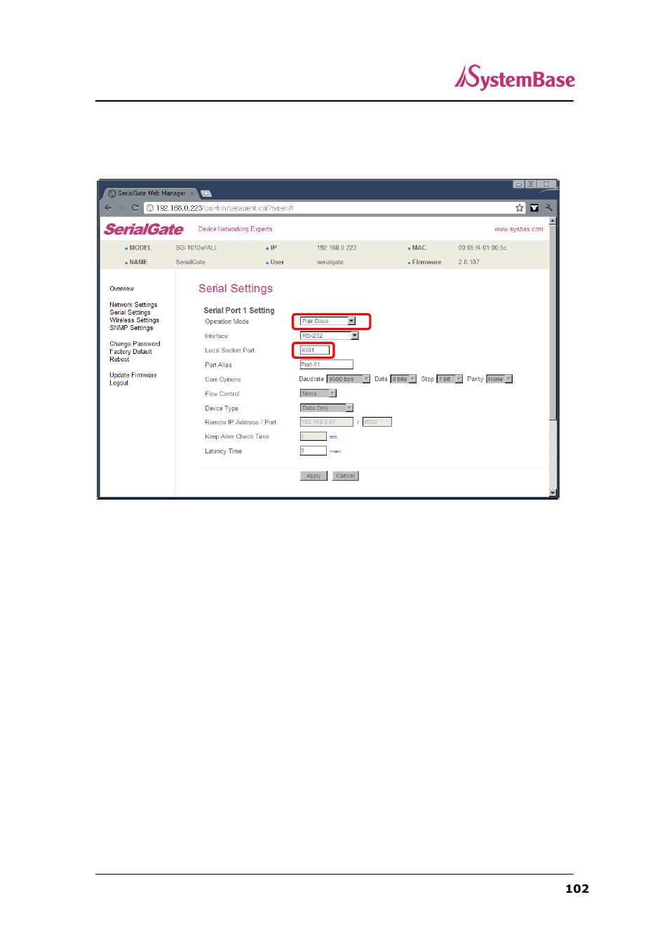 Solvline SerialGate User Manual | Page 102 / 110