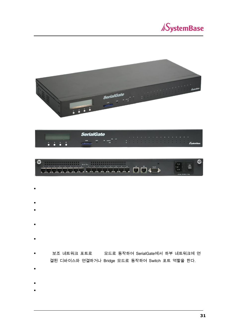 Sg-1160/all exterior | Solvline SerialGate User Manual | Page 31 / 110