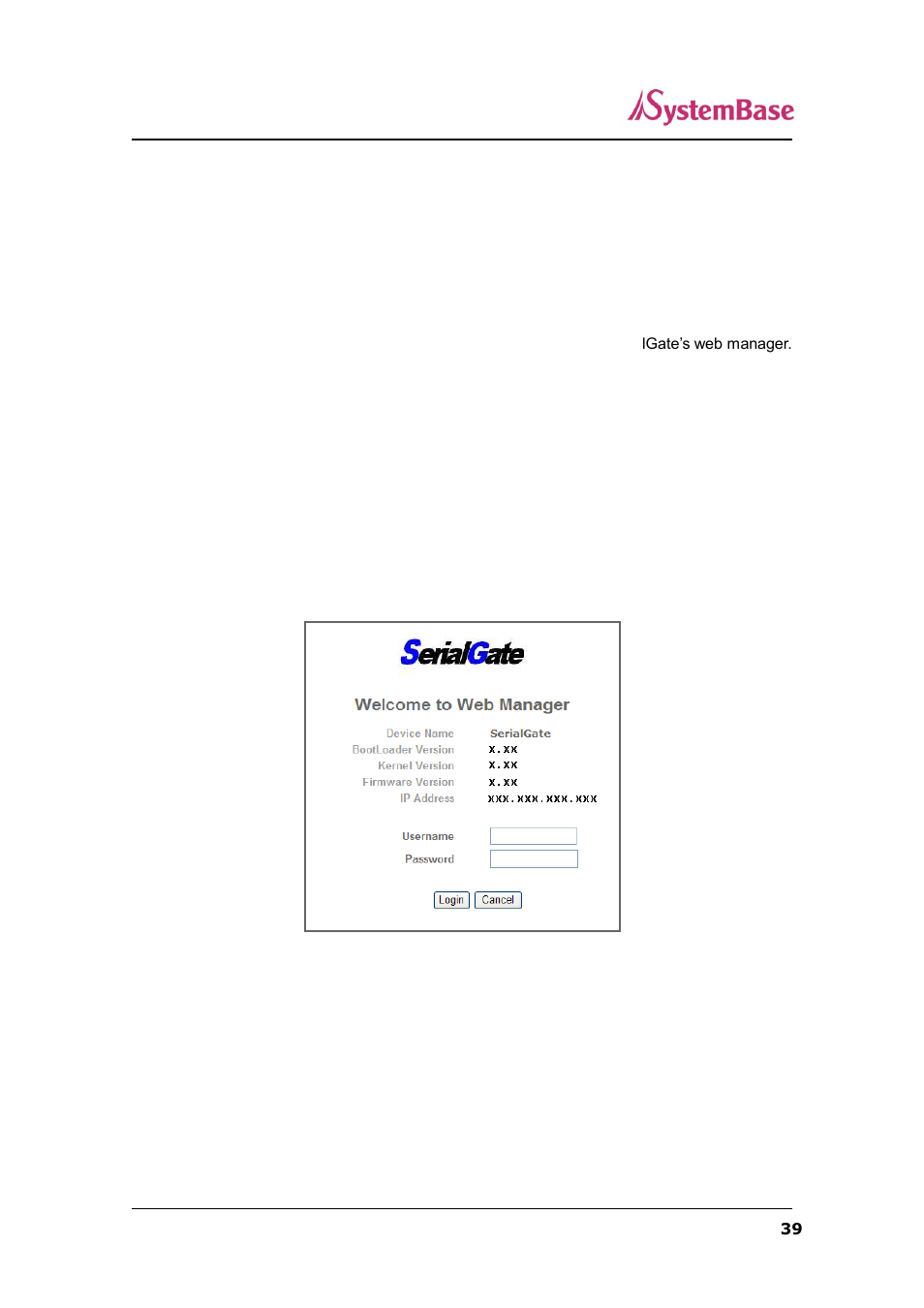 Configuration via web, Connection (210mhz model only), Ch5 configuration via web | Solvline SerialGate User Manual | Page 39 / 110