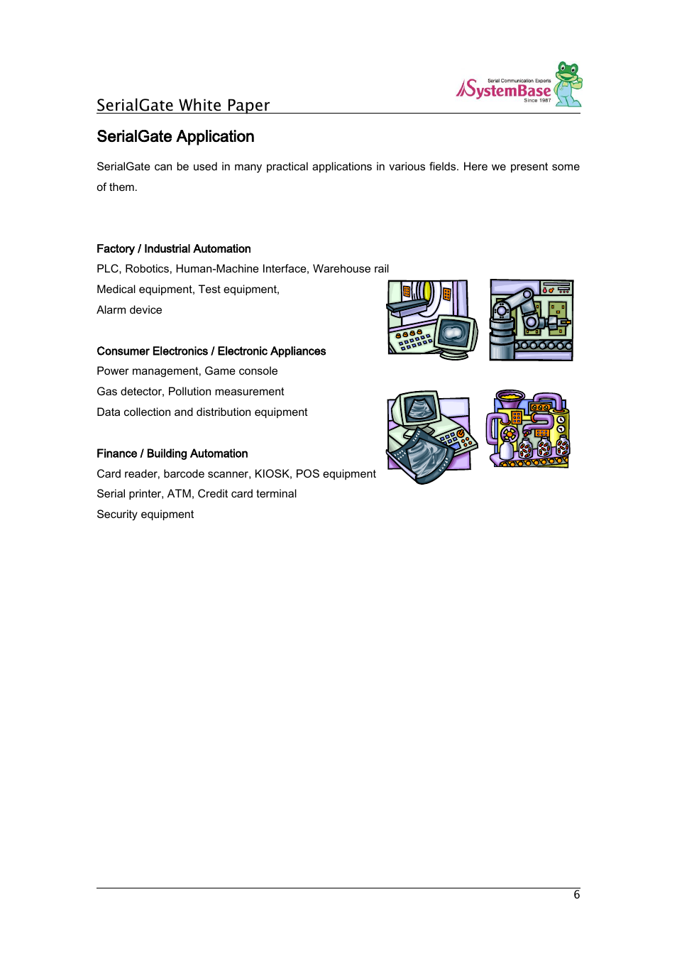 Serialgate white paper, Serialgate application | Solvline SerialGate White Paper User Manual | Page 6 / 9