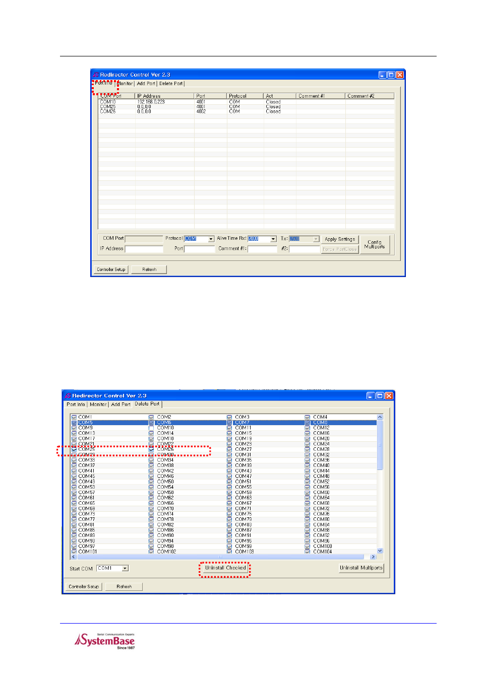 Deleting redirector port | Solvline COM Port Redirector User Manual | Page 15 / 21