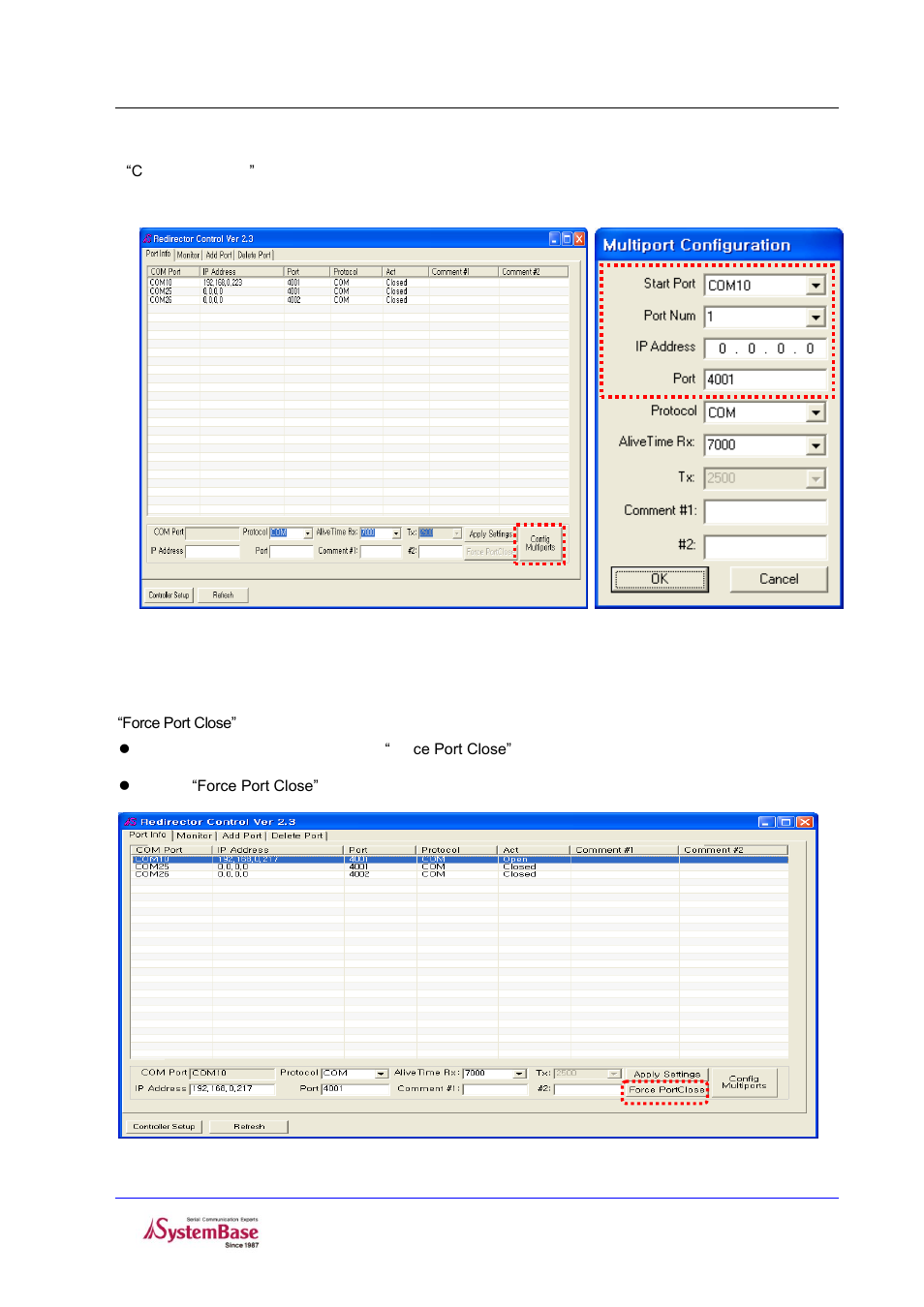 Force port close | Solvline COM Port Redirector User Manual | Page 18 / 21
