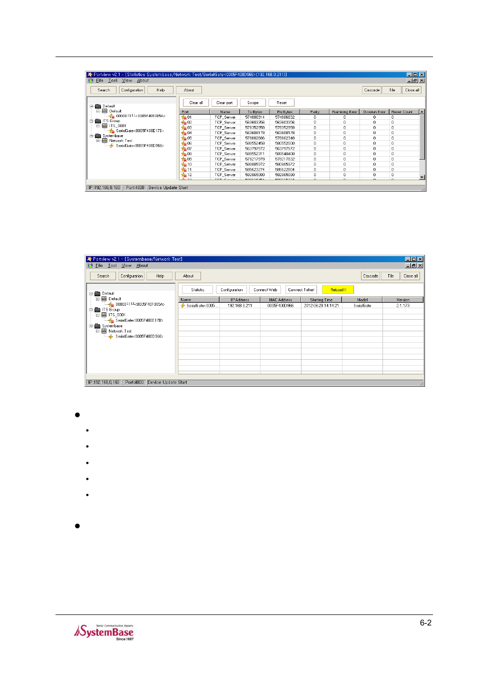 Sub-group window -2, 1 sub-group window | Solvline PortView V2.1a User Manual | Page 27 / 33