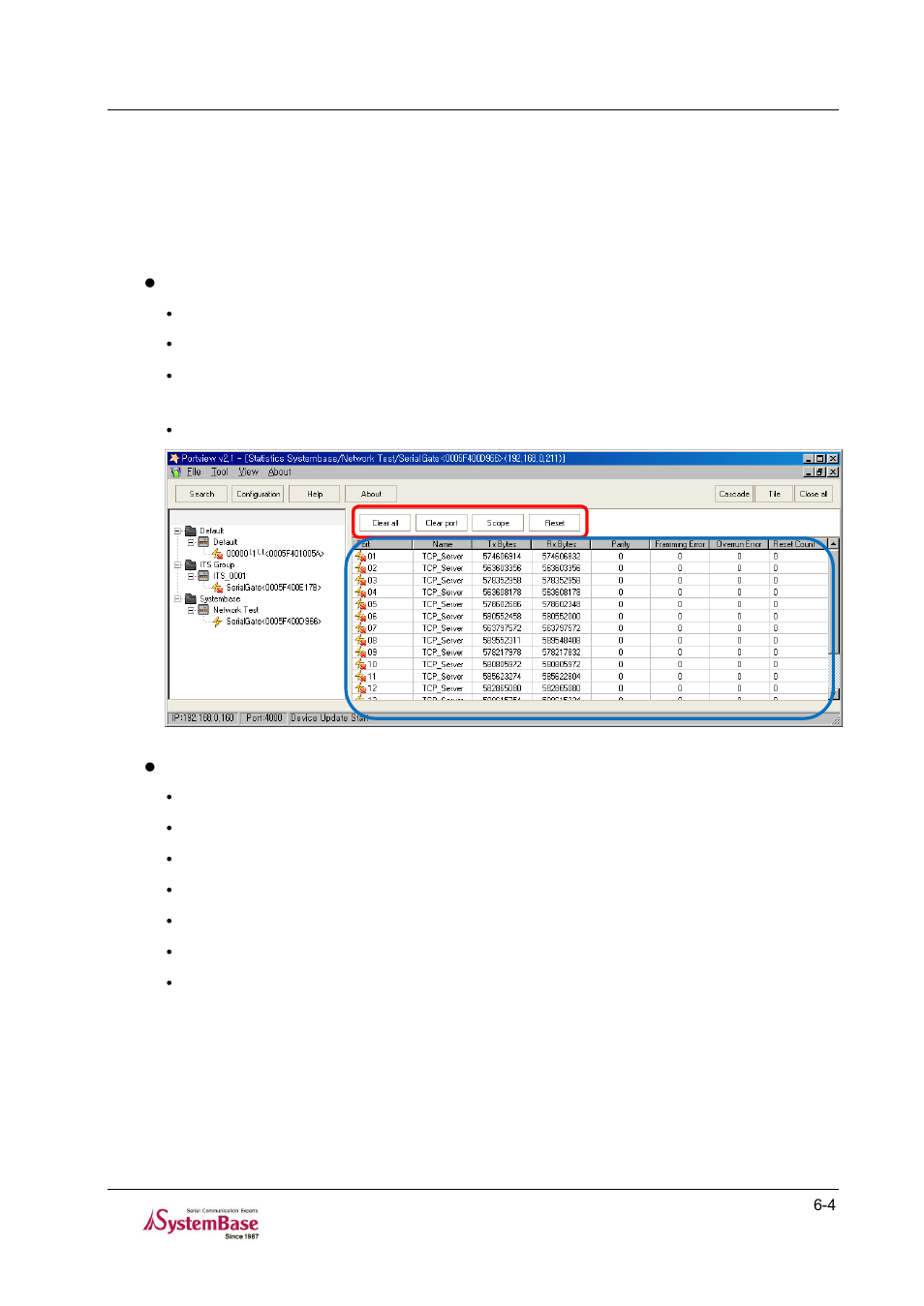 Using scope -5, 2 using statistics | Solvline PortView V2.1a User Manual | Page 29 / 33
