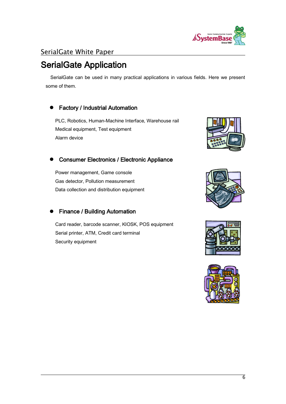 Serialgate application, Serialgate white paper | Solvline SG Series White Paper User Manual | Page 6 / 9