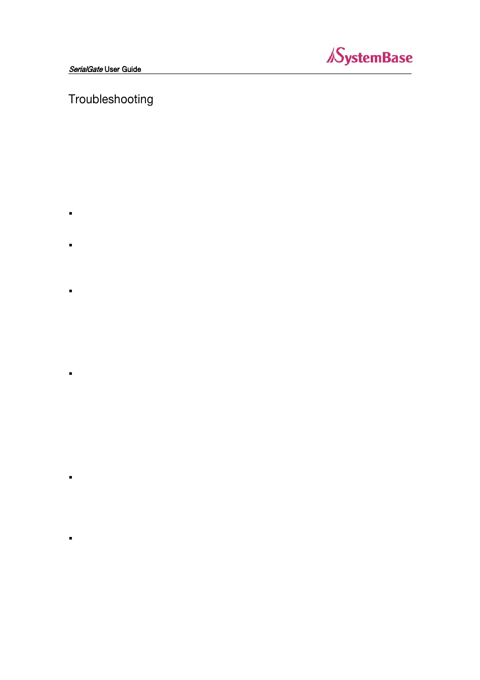 Troubleshooting | Solvline SG-3011DCL232 V1.0 User Manual | Page 29 / 32
