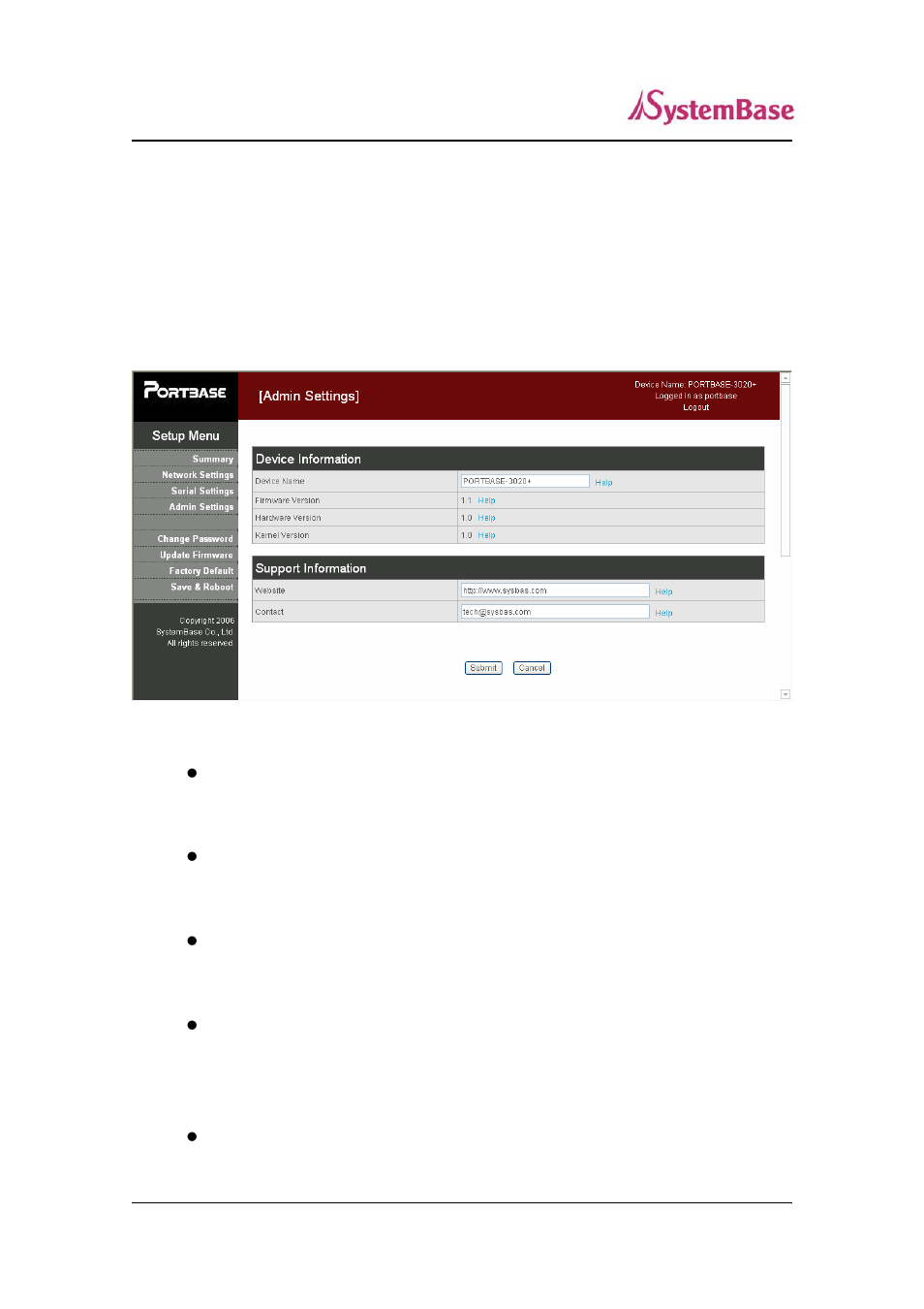 Admin settings 30 | Solvline PB30xx+ User Manual | Page 30 / 46