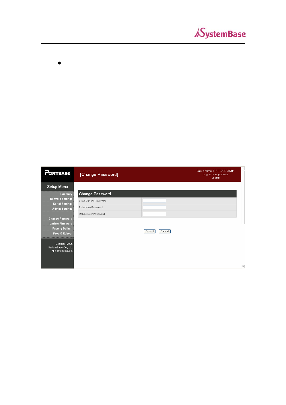 Change password 31 | Solvline PB30xx+ User Manual | Page 31 / 46