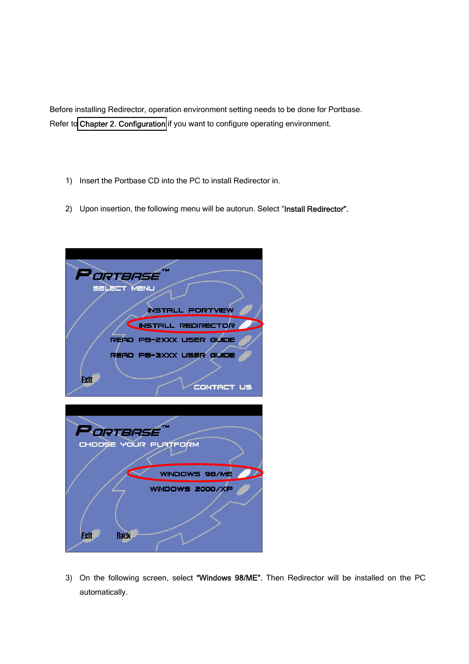 Installing redirector | Solvline PB2xxxUG User Manual | Page 31 / 104