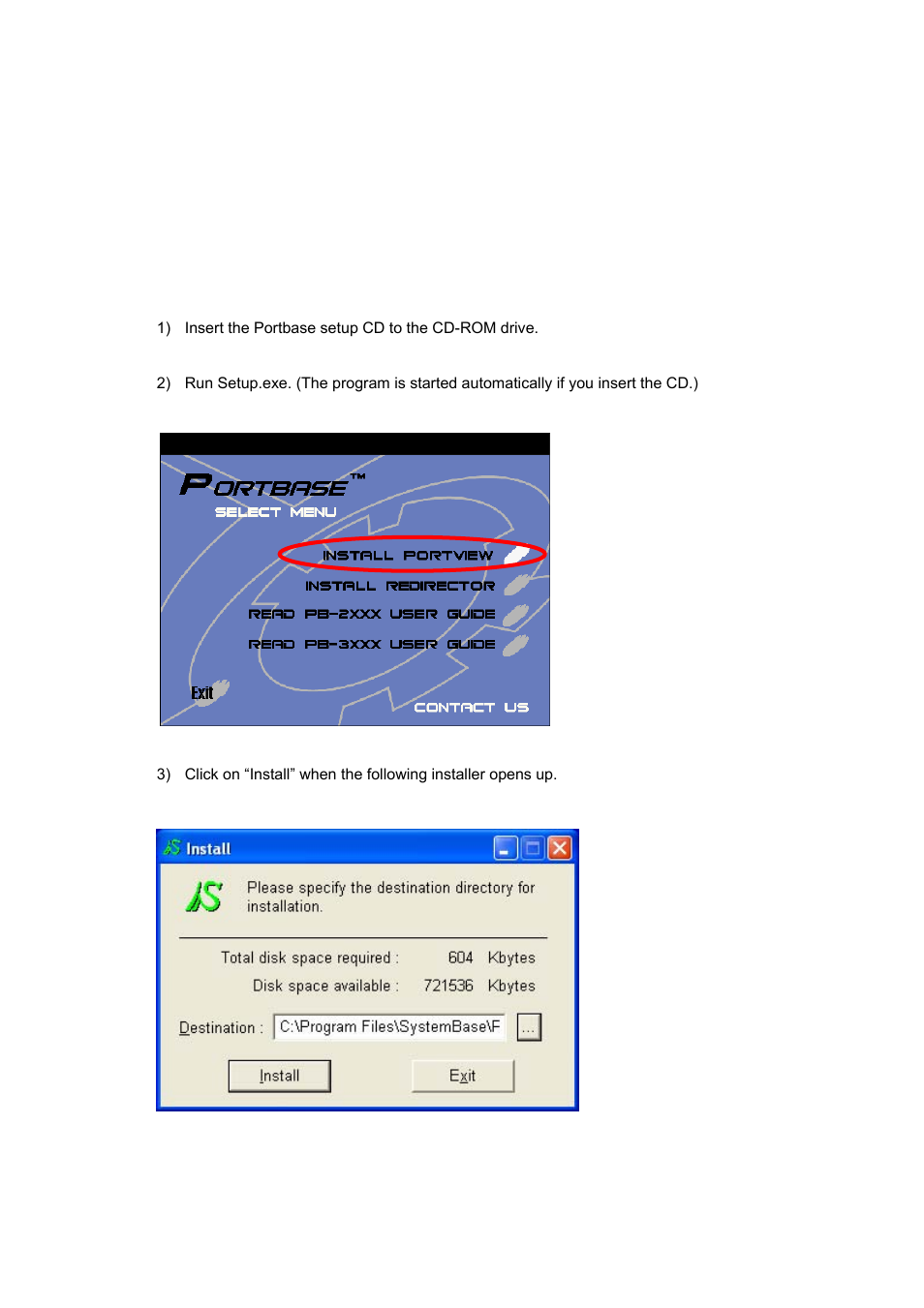 Installing portview | Solvline PB2xxxUG User Manual | Page 51 / 104