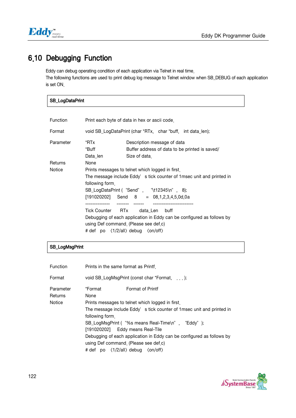 Debugging function, 10 debugging function | Solvline Eddy DK User Manual | Page 122 / 150
