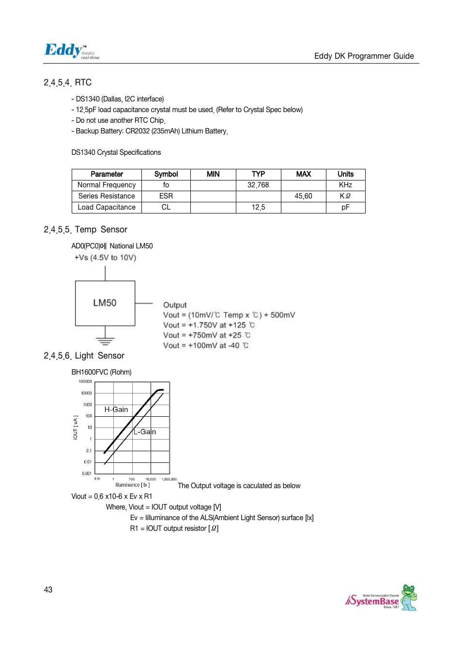 Temp sensor, Light sensor | Solvline Eddy DK User Manual | Page 43 / 150