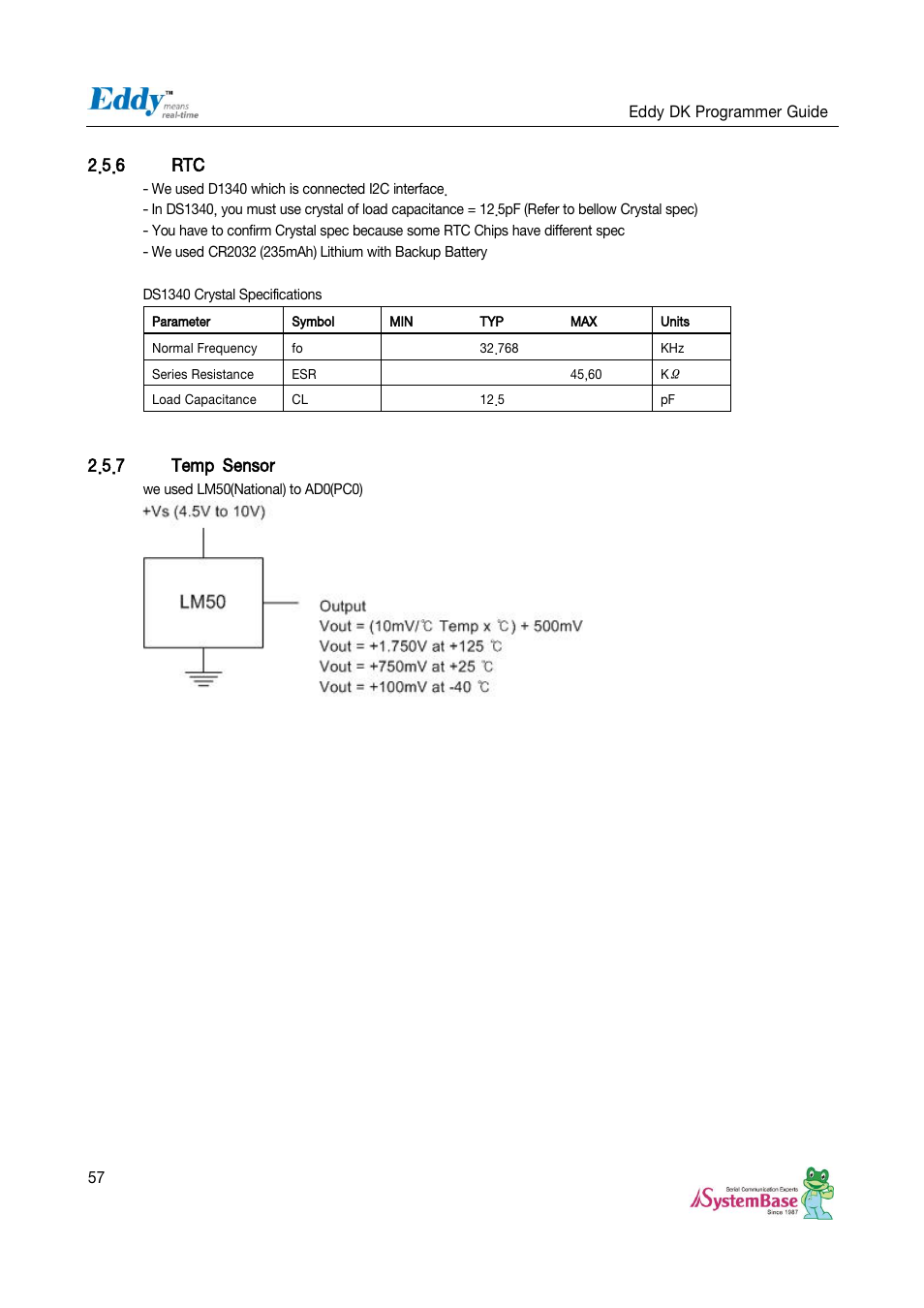 6 rtc, 7 temp sensor | Solvline Eddy DK User Manual | Page 57 / 150