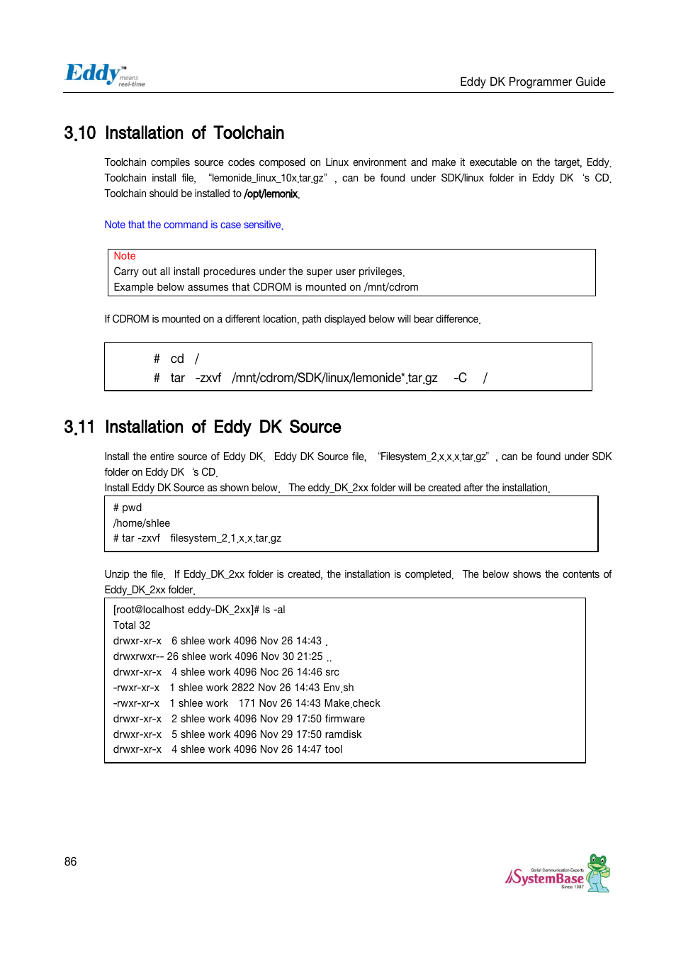 Installation of toolchain, Installation of eddy dk source, 10 installation of toolchain | 11 installation of eddy dk source | Solvline Eddy DK User Manual | Page 86 / 150